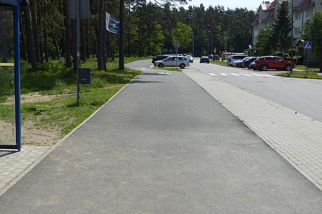 Droga pieszo-rowerowa przy ulicach Władysława IV i Teligi gotowa