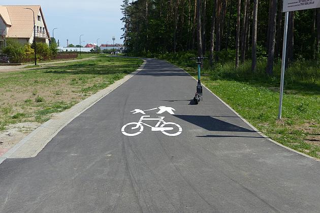 Droga pieszo-rowerowa przy ulicach Władysława IV i Teligi gotowa