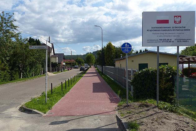 Nowa droga pieszo-rowerowa na ul. Glinianej