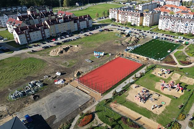 Budowa kompleksu boisk na Osiedlu Sportowa na finiszu