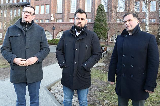 Park przy I LO po pierwszym etapie inwestycji