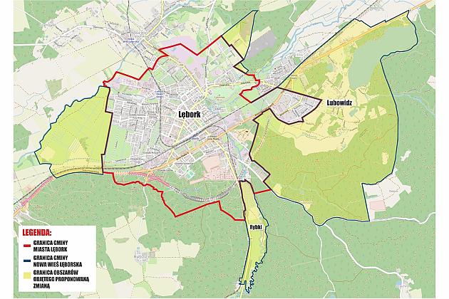 Rada miejska zadecydowała. Będą konsultacje społeczne w sprawie zmiany granic Lęborka.