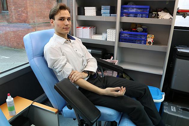 Ponad dziesięć litrów krwi oddali mieszkańcy przy Urzędzie Miejskim