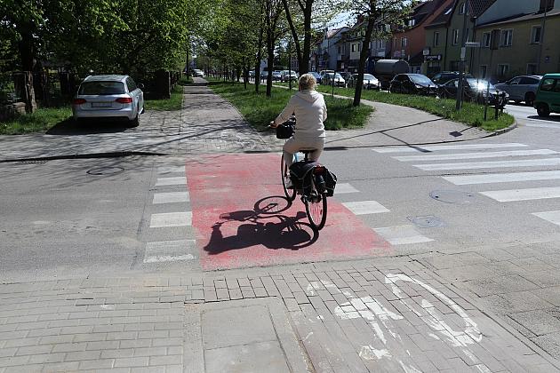 Krawężnik po obniżeniu