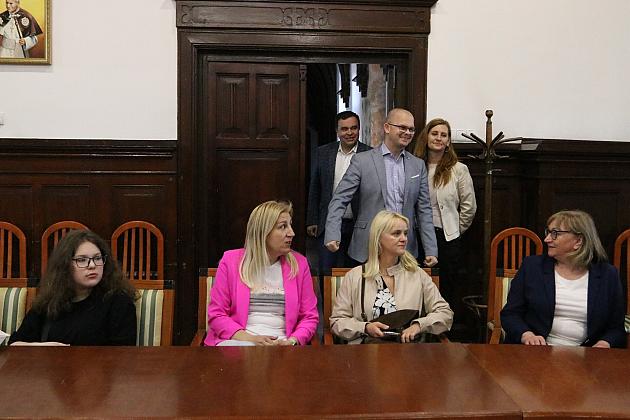 Wizyta gości ze Słowacji i spotkanie z burmistrzem w ratuszu