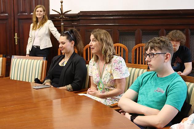 Wizyta gości ze Słowacji i spotkanie z burmistrzem w ratuszu