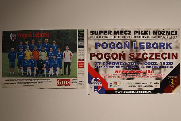 Historia Pogoni Lębork na otwartej w Wieży Ciśnień wystawie z okazji 80-lecia klubu