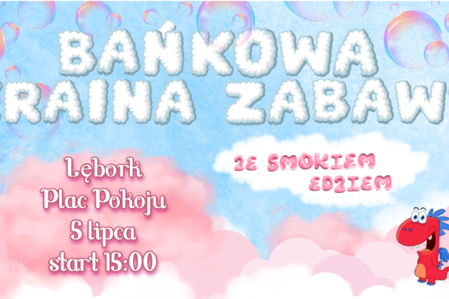 Pełna atrakcji sobota w Lęborku – dinozaury, smok Edzio i Holi Day!