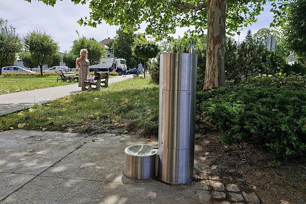 Pierwsze miejskie poidełko z wodą pitną już działa