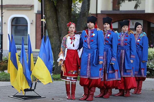 Lębork świętował Dzień Niepodległości Ukrainy