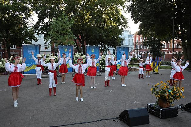 Lębork świętował Dzień Niepodległości Ukrainy