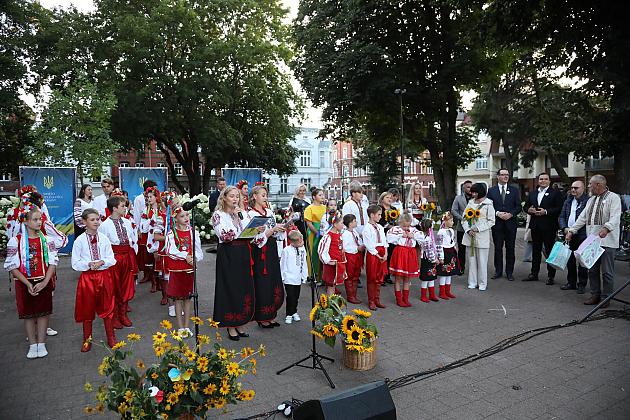 Lębork świętował Dzień Niepodległości Ukrainy