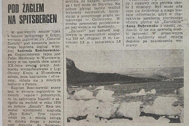 Historyczne osiągnięcie lęborczanina – na pokładzie żaglowca opłynął legendarny Spitsbergen