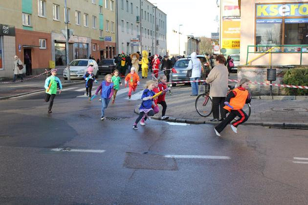 Biegali z Mikołajem
