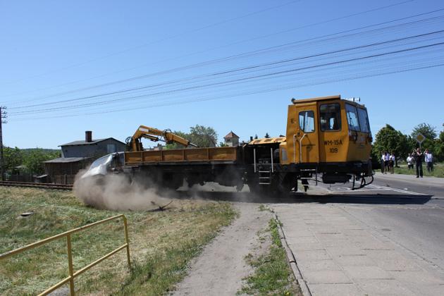 Bezpieczny przejazd - symulacja wypadku