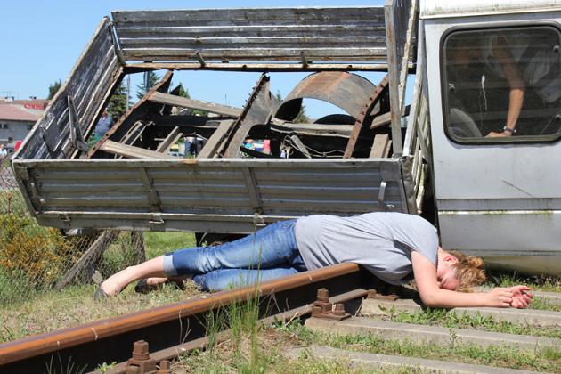 Bezpieczny przejazd - symulacja wypadku