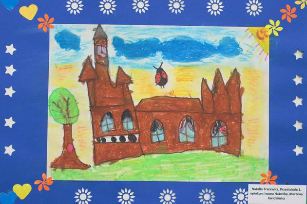 Herb miasta i Urząd Miejski w Lęborku w pracach plastycznych