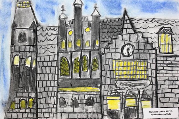 Herb miasta i Urząd Miejski w Lęborku w pracach plastycznych