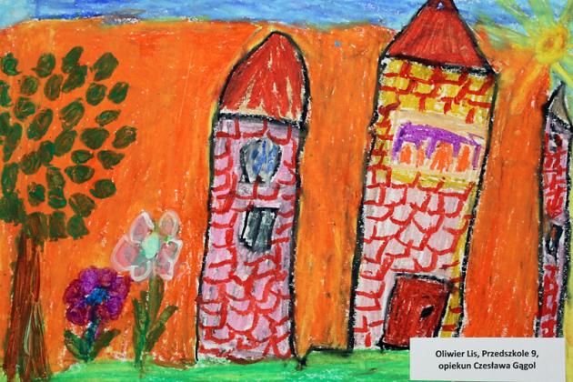 Herb miasta i Urząd Miejski w Lęborku w pracach plastycznych