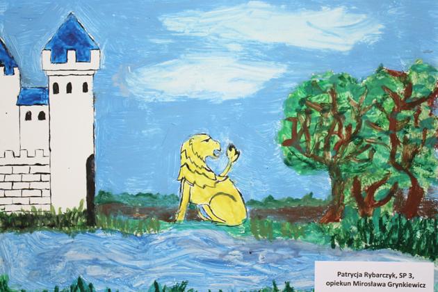 Herb miasta i Urząd Miejski w Lęborku w pracach plastycznych