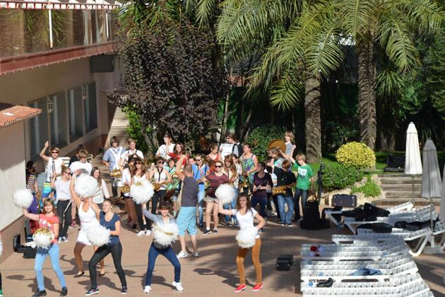 Lęborskie mażoretki w Hiszpanii