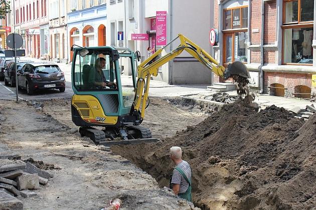 Remont ulic w centrum miasta