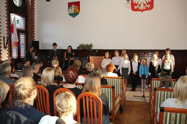 Spotkanie z okazji Dnia Edukacji Narodowej. Wręczano Nagrody Burmistrza Lęborka