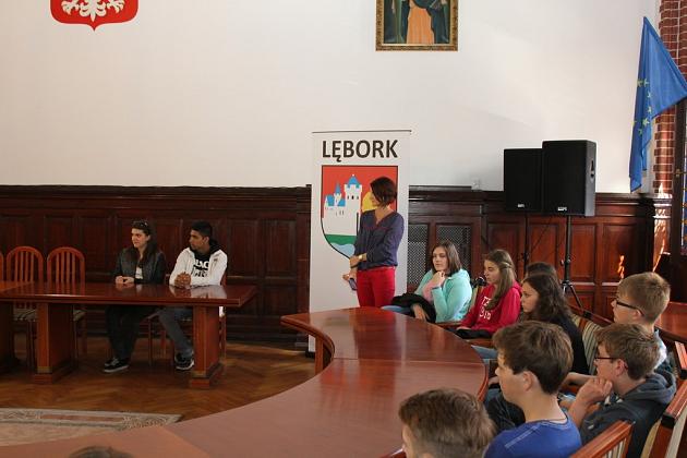 Wizyta młodzieży z Lauenburga w ratuszu