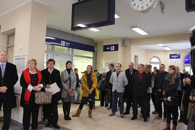 Otwarcie zmodernizowanego dworca PKP