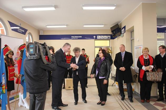 Otwarcie zmodernizowanego dworca PKP