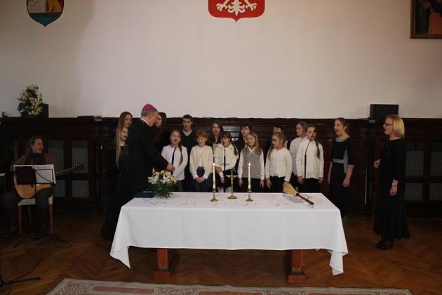 Biskup z wizytą w ratuszu