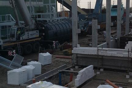 Galeria zdjęć z budowy elektrociepłowni.