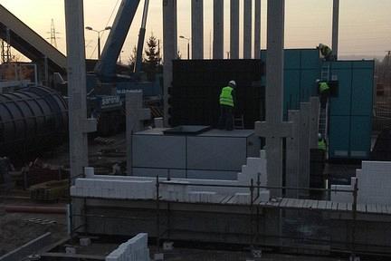 Galeria zdjęć z budowy elektrociepłowni.