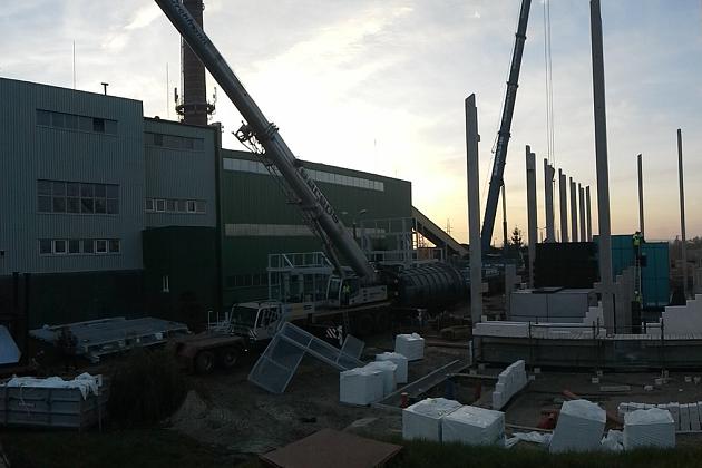 Galeria zdjęć z budowy elektrociepłowni.