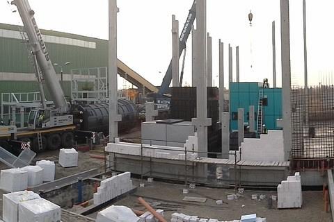 Galeria zdjęć z budowy elektrociepłowni.