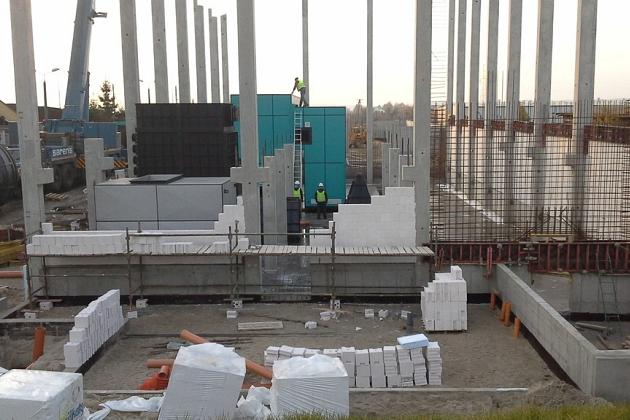 Galeria zdjęć z budowy elektrociepłowni.