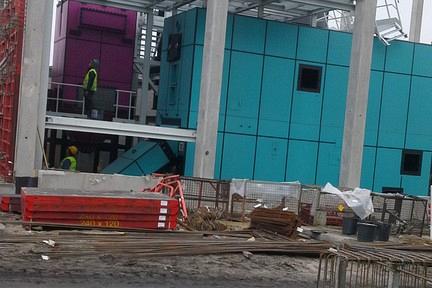 Galeria zdjęć z budowy elektrociepłowni.