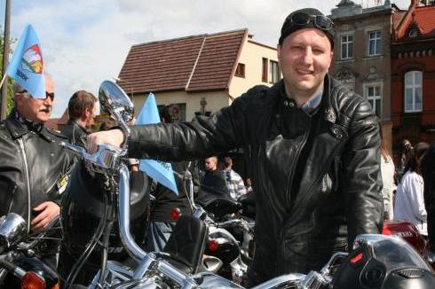 Burmistrz na motocyklu