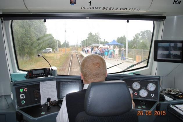 Otwarcie peronu w Mostach