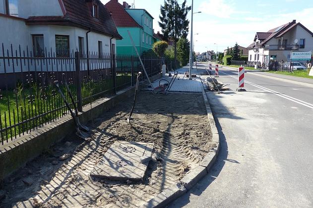 Remont chodnika na ul. Kaszubskiej