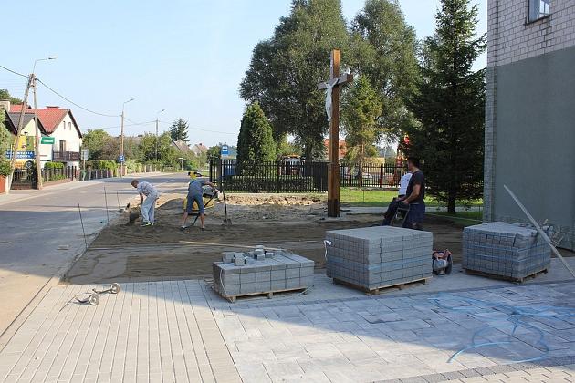 Remont chodnika na ulicy ks. Gracza