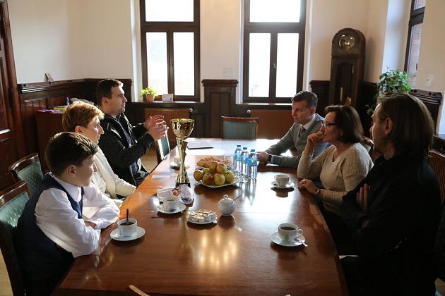 Zdolny młody akordeonista w Lęborka nagrodzony