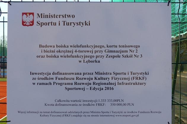 Nowe boiska i bieżnia przy Gimnazjum nr 2 i ZS nr 3