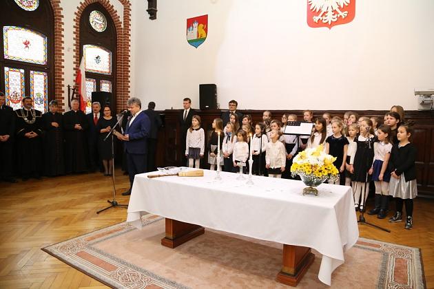 Kolęda Biskupa w ratuszu