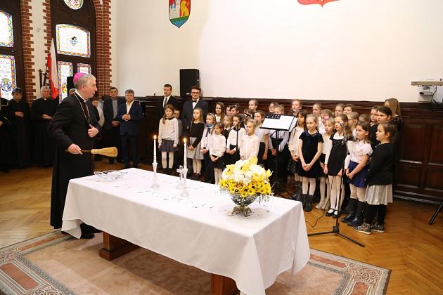 Kolęda Biskupa w ratuszu