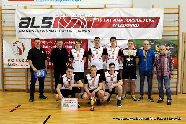 Klaja Cafee zwyciężyła w 10 edycji Amatorskiej Lidze Siatkówki w Lęborku