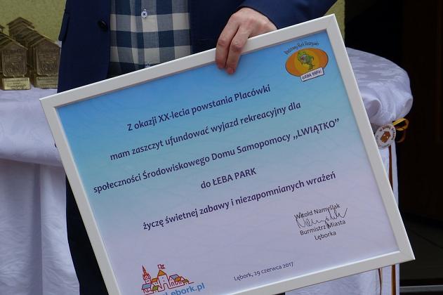 Jubileusz 20-lecia Środowiskowego Domu Samopomocy „LWIĄTKO”