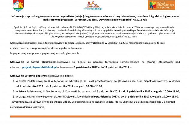 Budżet Obywatelski 2018 - co mieszkaniec wiedzieć powinien