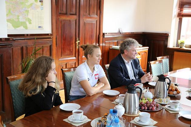 Burmistrz spotkał się z utytułowanymi sportowcami