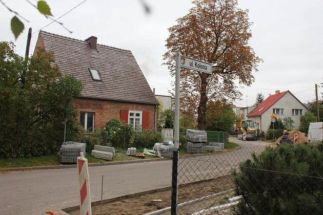 Ulica Kolonia w remoncie
